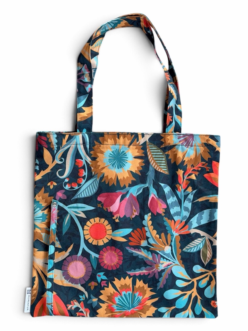 Floral Pattern Tote Bag - Multicolor